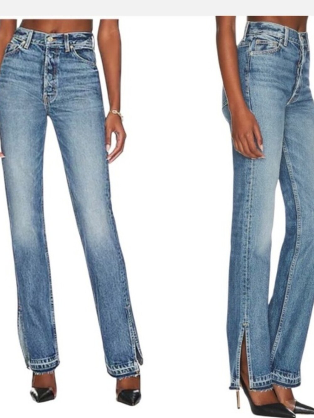 EB Denim "Unraveled" Reconstructed Straight Leg Jeans - Size 30 - Picture 15 of 16